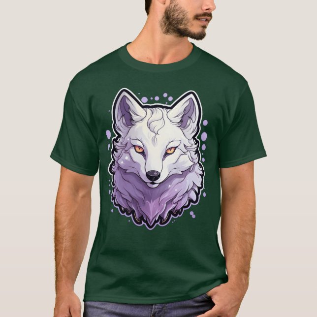 Wolf Anime boy T Shirt (Framsida)