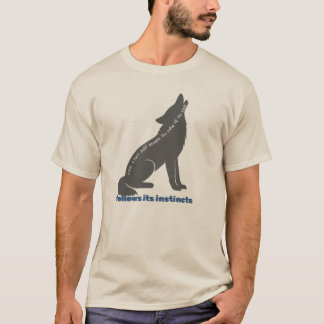 wolf artwork t shirt