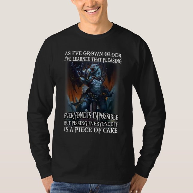 Wolf As I've Grown Older I've Learned That Pleasin T Shirt (Framsida)