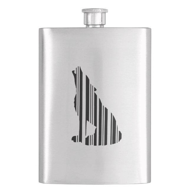 WOLF BAR CODE Howl Streckkodsmönsterdesign Fickplunta (Framsidan)