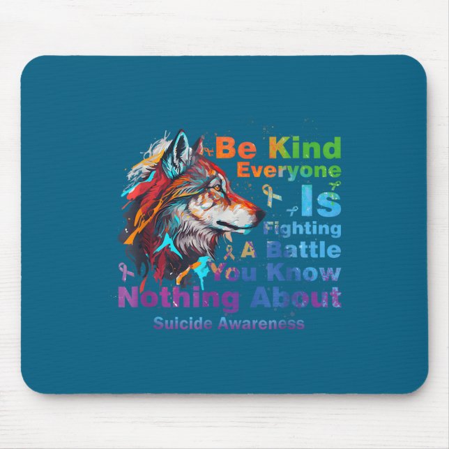 Wolf Be Kind Suicide Awareness Mental Health Suprt Musmatta (Framsidan)