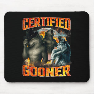 Wolf Certified Gooner Rolig Bootleg Meme Pappa Pap Musmatta