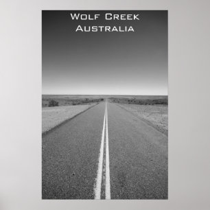 Wolf Creek svartvita Australien - - affisch