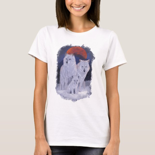 wolf family  t shirt (Framsida)