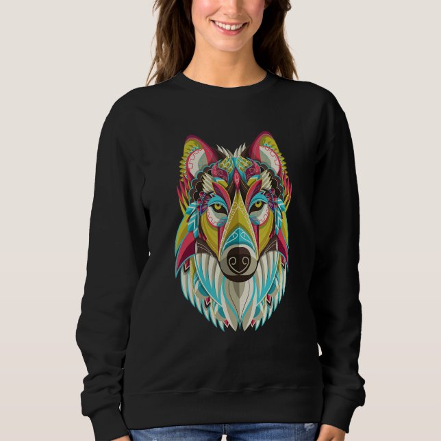 Wolf  For Men Wolf  Wolf  Women Wolf Moon T Shirt (Framsida)