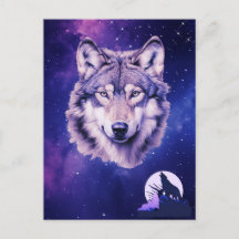 Wolf Galaxy Stars Kosmisk Födelsedagsfest