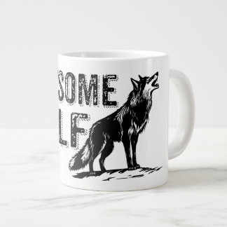 Wolf Geschenk Retro Spruch Vintage Natur Hund Jumbo Mugg