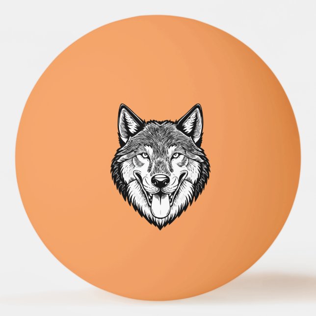 Wolf head from the front pingisboll (Framsidan)