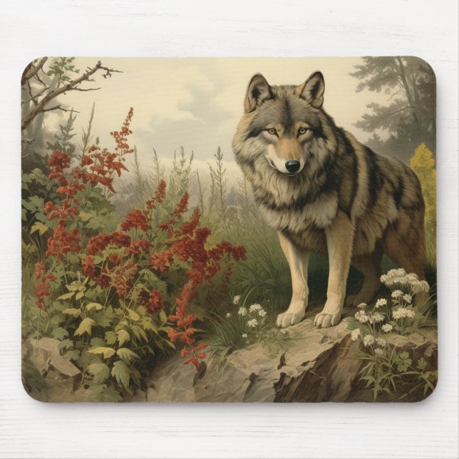 Wolf In Glen Mousepad Musmatta (Framsidan)