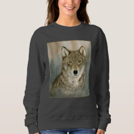 Wolf in the Mist Woatercolor T Shirt