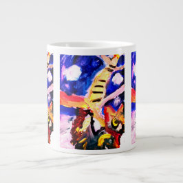 Wolf in winter jumbo mugg