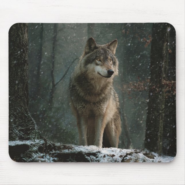 Wolf in Winter Musmatta (Framsidan)