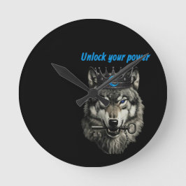 wolf king unlock your power rund klocka