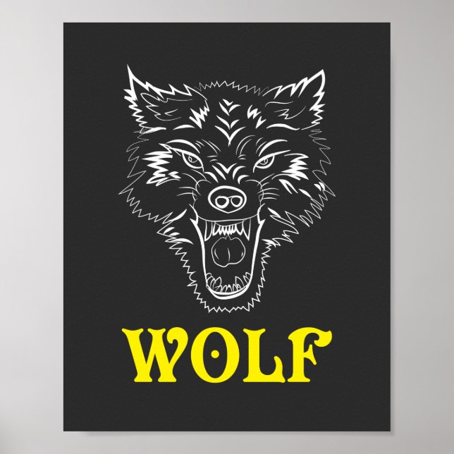 Wolf Logo Sign and Symbol Poster (Framsidan)