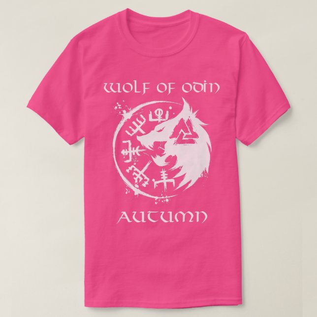 Wolf Of Odin AutumnPersonalized T Shirt (Design framsida)