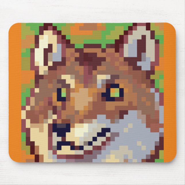 Wolf pixelart, Pixel Art  Musmatta (Framsidan)