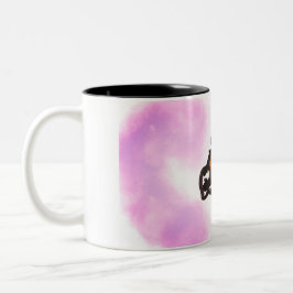 Wolf run in autumn Två-Tonad mugg