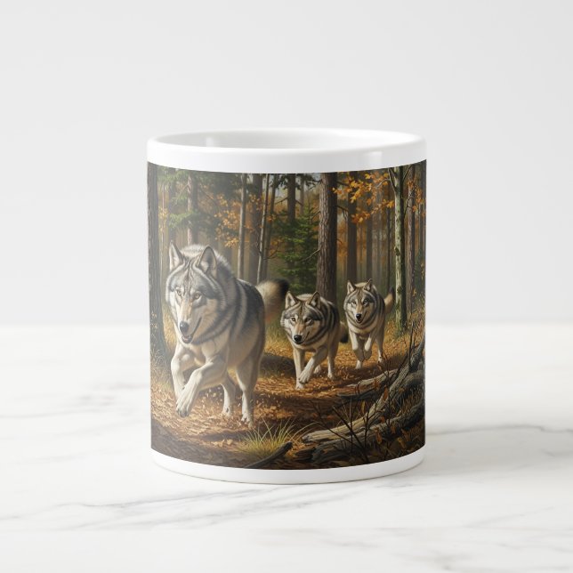 Wolf Specialty Mug style 1 Jumbo Mugg (Framsidan)