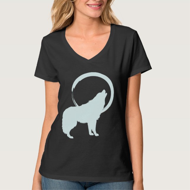 Wolf Spirit Animal Sacred Shaman Native American C T Shirt (Framsida)