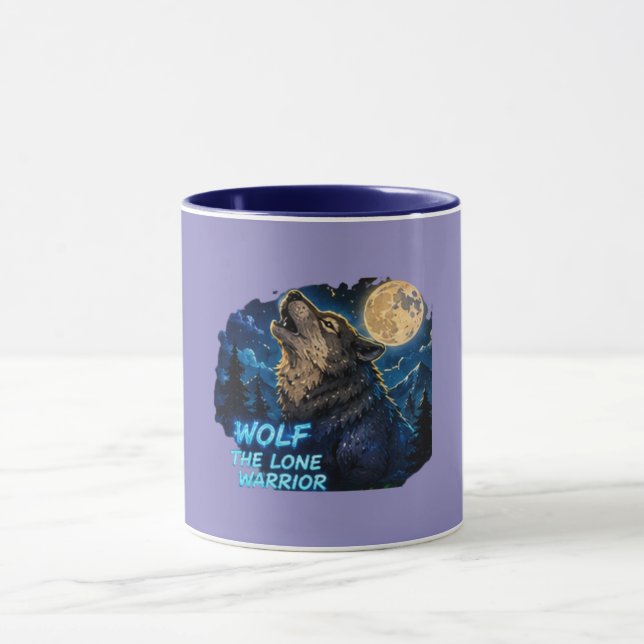 Wolf The Lone Warrior Mugg (Center)