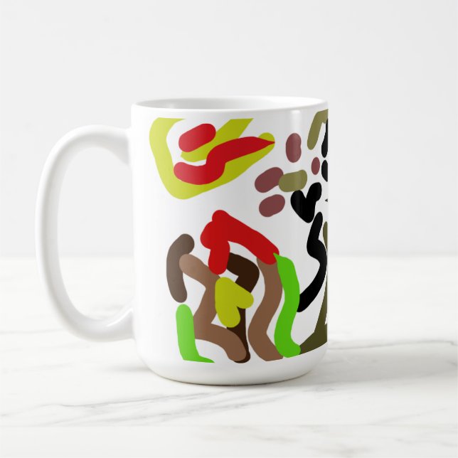 Wolf wild ink autumn  kaffemugg (Vänster)