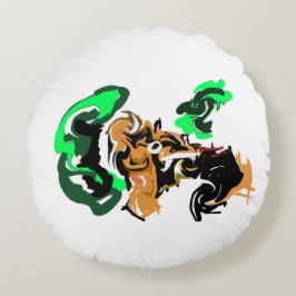 Wolf  winter  joy rund kudde