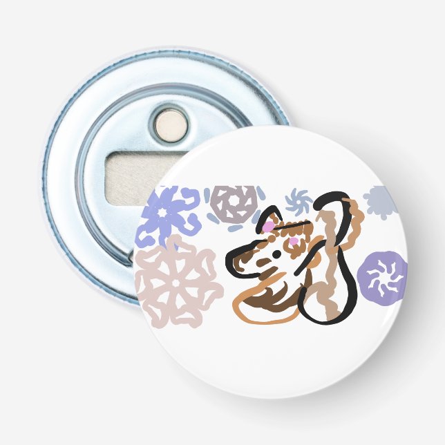 Wolf winter love flasköppnare (Framsidan)