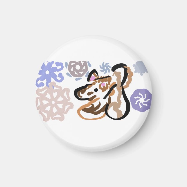 Wolf winter love magnet (Framsidan)