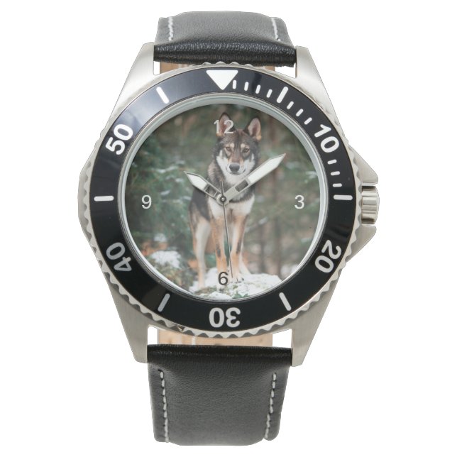 Wolfdog Armbandsur (Framsida)