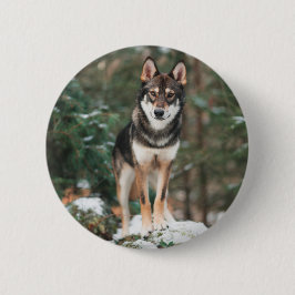 Wolfdog Button Knapp