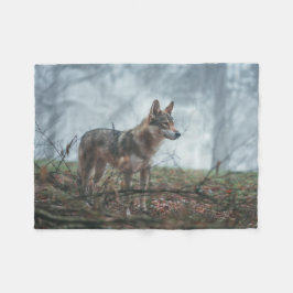 Wolfdog Fleece Blanket