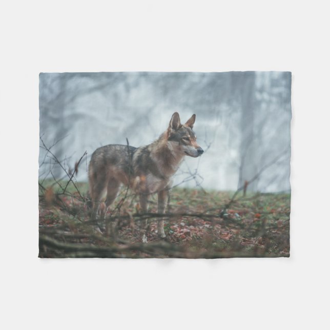 Wolfdog Fleece Blanket (Framsidan (Horisontell))