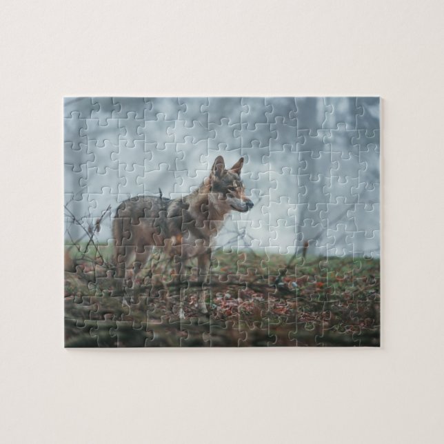 Wolfdog Jigszle Puzzle Pussel (Horisontell)