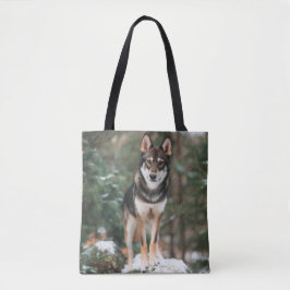 Wolfdog Tote Bag Tygkasse