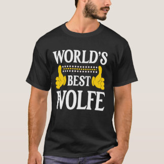 Wolfe Surname Funny Team Family Efternamn World's T Shirt