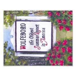 Wolfeboro New Hampshire Välkomstskylt Fototryck