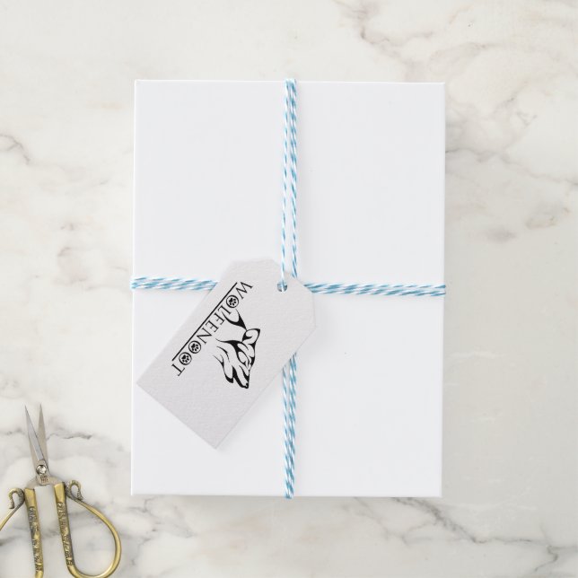 Wolfenoot - Varg Party Presentetikett (Med Snöre)