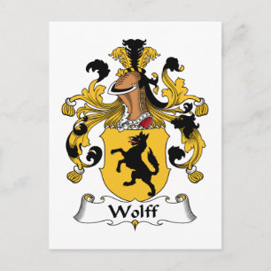 Wolff Family Crest Vykort