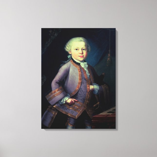 Wolfgang Amadeus Mozart , 1763 Canvastryck (Framsida)