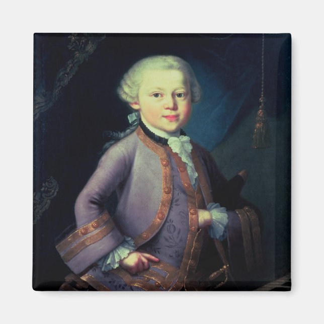 Wolfgang Amadeus Mozart , 1763 Magnet (Framsidan)