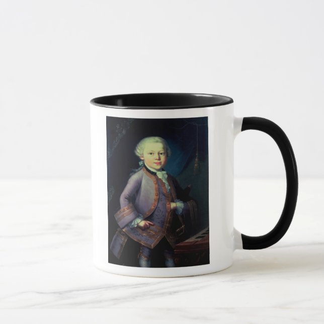Wolfgang Amadeus Mozart 1763 Mugg (Höger)