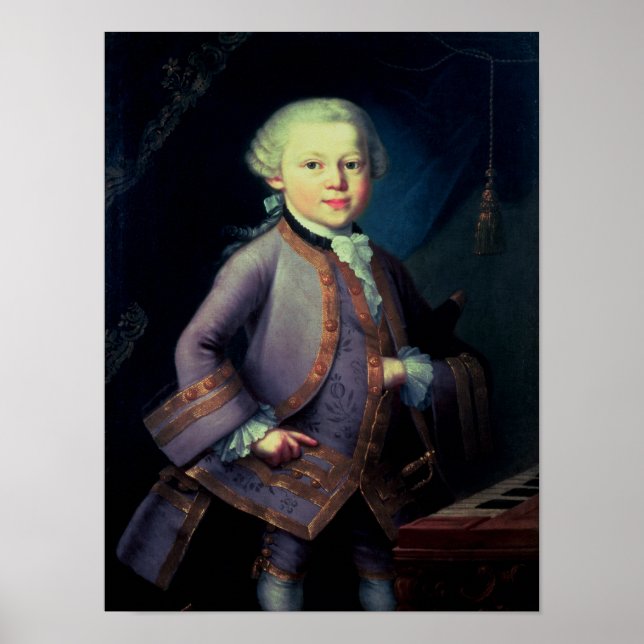 Wolfgang Amadeus Mozart , 1763 Poster (Framsidan)