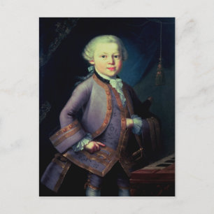 Wolfgang Amadeus Mozart , 1763 Vykort