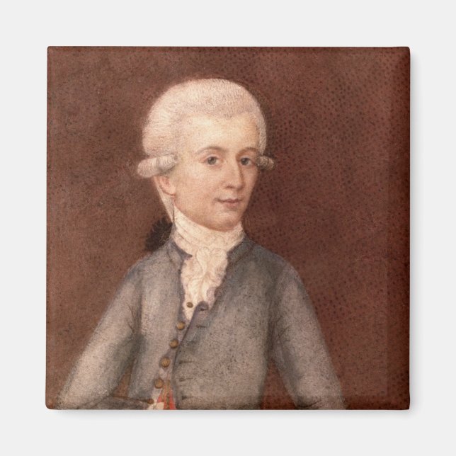 Wolfgang Amadeus Mozart, 1780 Magnet (Framsidan)