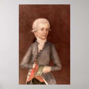 Wolfgang Amadeus Mozart, 1780 Poster