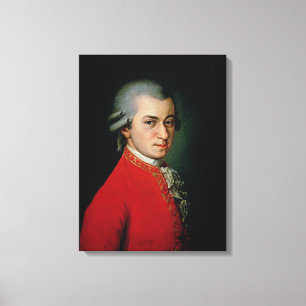 Wolfgang Amadeus Mozart 1818 Canvastryck
