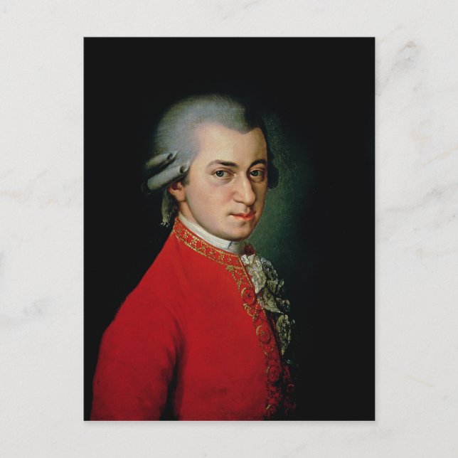 Wolfgang Amadeus Mozart, 1818 Vykort (Framsida)
