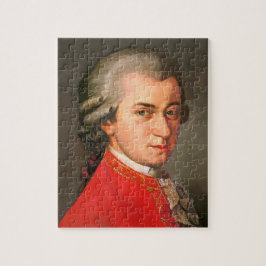 Wolfgang Amadeus Mozart als Puzzle Pussel