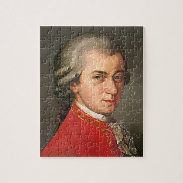 Wolfgang Amadeus Mozart als Puzzle Pussel (Vertikal)