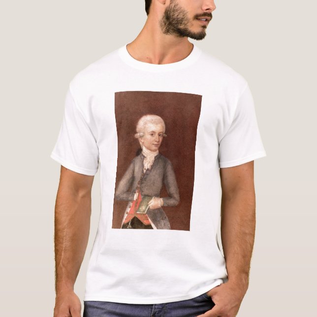 Wolfgang Amadeus Mozart c.1780 Tee (Framsida)